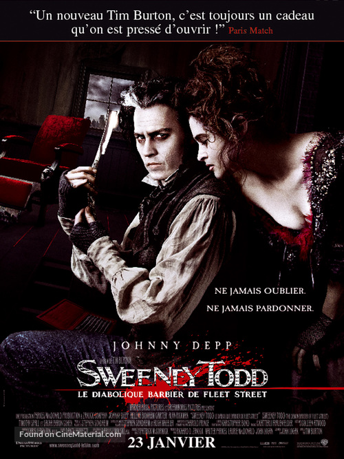 Sweeney Todd: The Demon Barber of Fleet Street - French Movie Poster