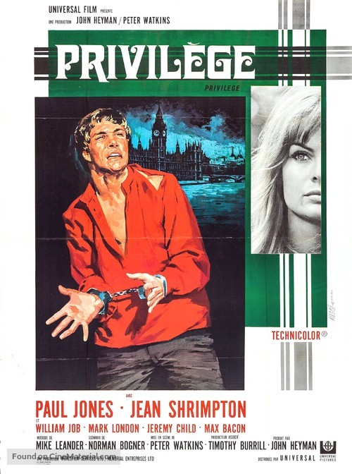 Privilege - French Movie Poster