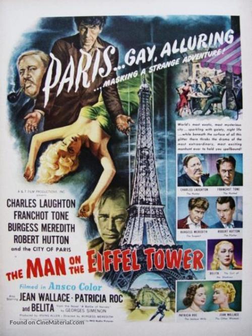 The Man on the Eiffel Tower - poster