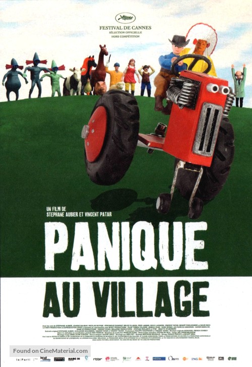 Panique au village - French Movie Poster