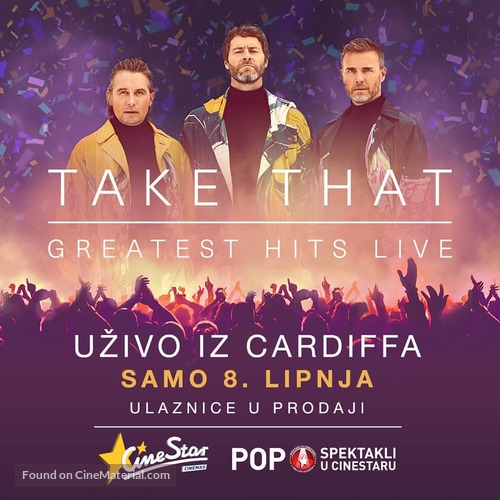 Take That - Greatest Hits Live (Concert) - Croatian Movie Poster