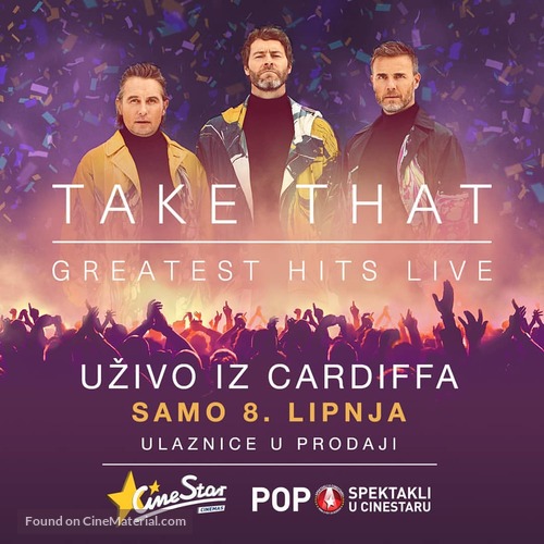 Take That - Greatest Hits Live (Concert) - Croatian Movie Poster