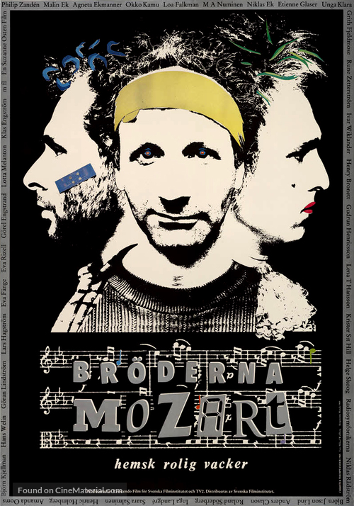 Br&ouml;derna Mozart - Swedish Movie Poster
