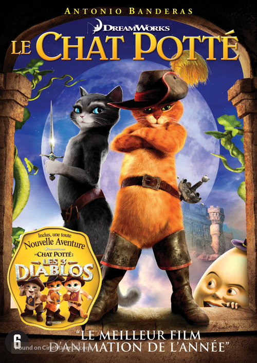 Puss in Boots - Belgian DVD movie cover