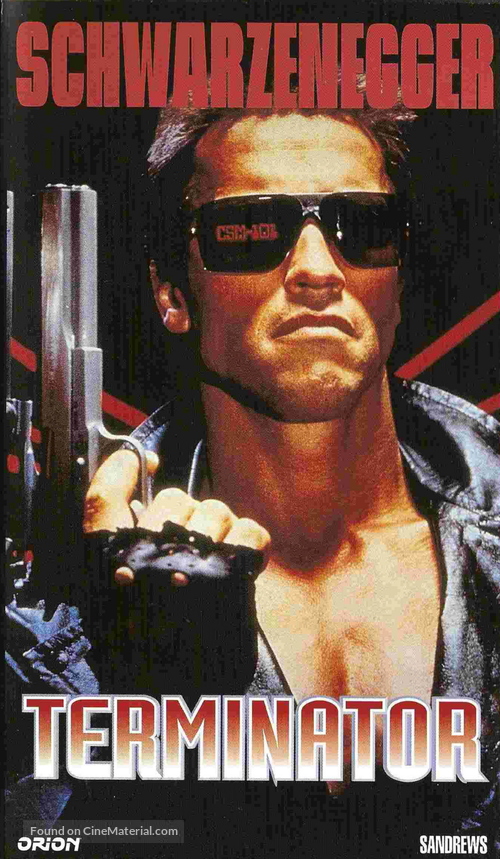 The Terminator - Swedish VHS movie cover
