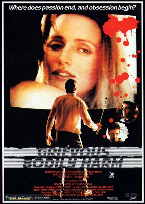 Grievous Bodily Harm - Australian Movie Poster