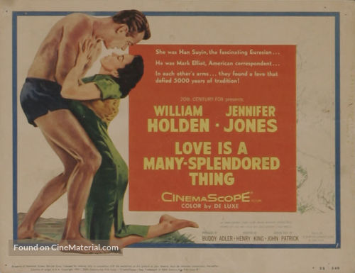 Love Is a Many-Splendored Thing - Movie Poster