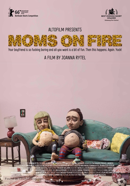 Moms on Fire - Swedish Movie Poster