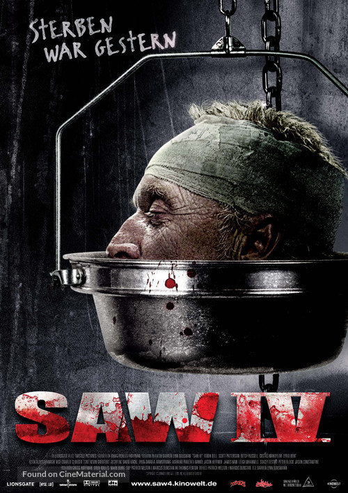 Saw IV - German Movie Poster