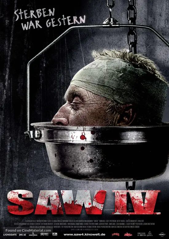 Saw Iv 2007 German Movie Poster