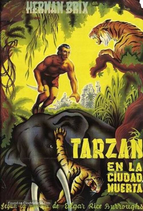 The New Adventures of Tarzan - Spanish Movie Poster