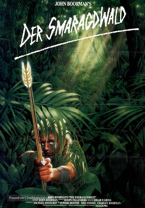 The Emerald Forest - German Movie Poster