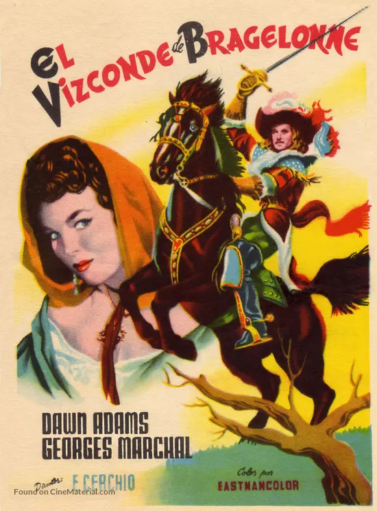 Le vicomte de Bragelonne - Spanish Movie Poster