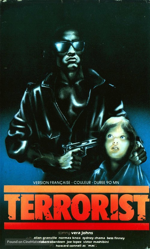 Black Terrorist - French VHS movie cover