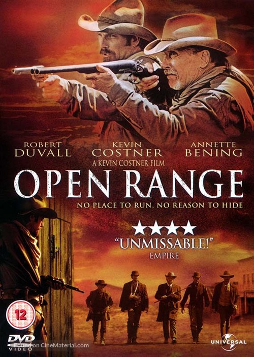 Open Range - British DVD movie cover