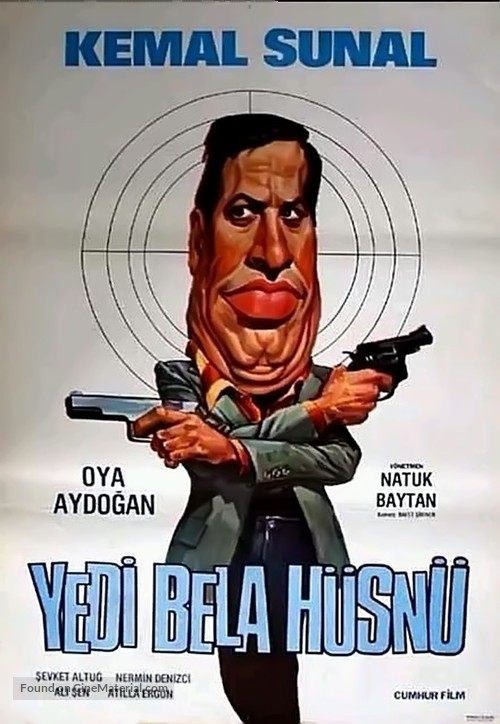 Yedi bela H&uuml;sn&uuml; - Turkish Movie Poster