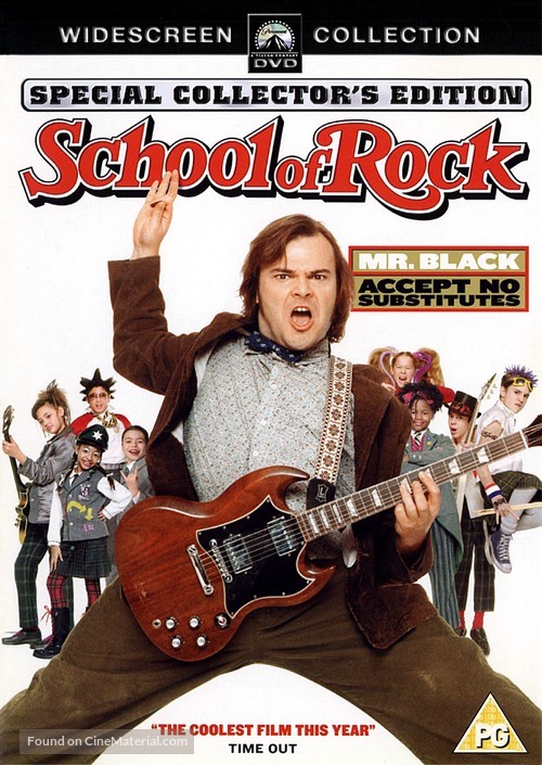 The School of Rock - British DVD movie cover