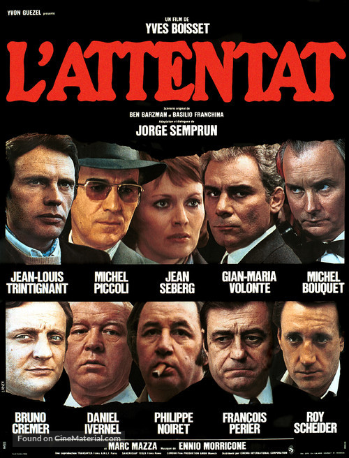 L&#039;attentat - French Movie Poster