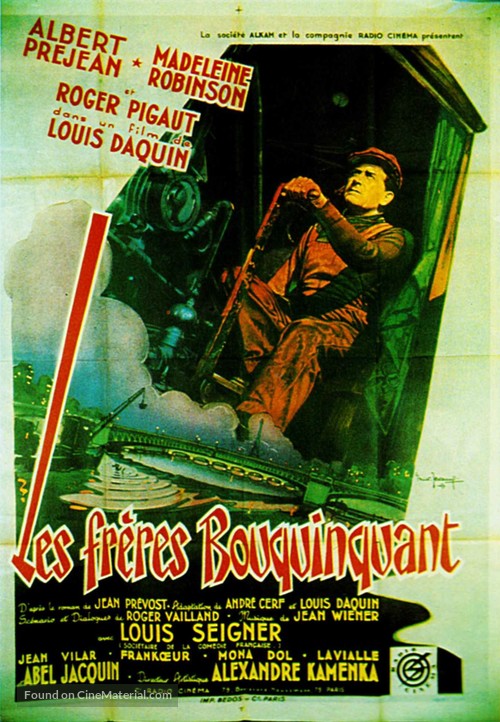 Les fr&egrave;res Bouquinquant - French Movie Poster