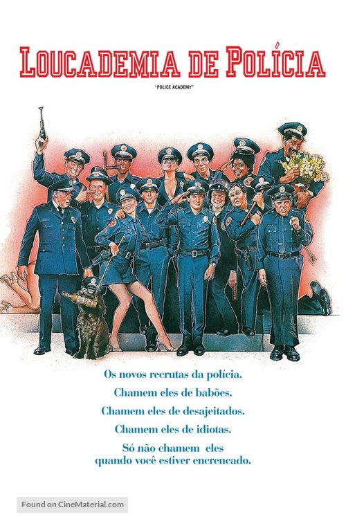 Police Academy - Brazilian DVD movie cover