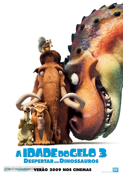 Ice Age: Dawn of the Dinosaurs - Portuguese Movie Poster
