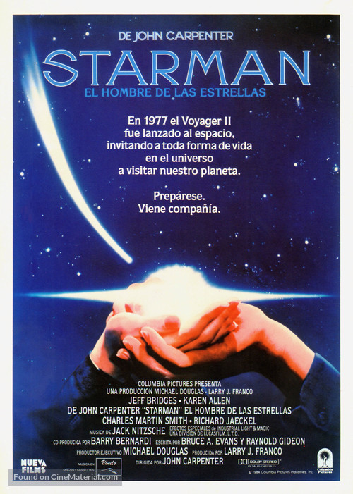 Starman - Spanish Movie Poster
