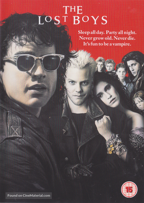 The Lost Boys - British DVD movie cover