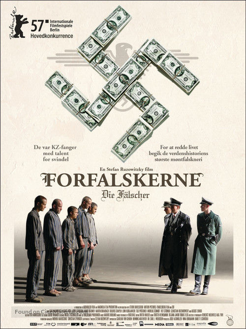Die F&auml;lscher - Danish Movie Poster