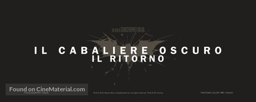 The Dark Knight Rises - Italian Logo