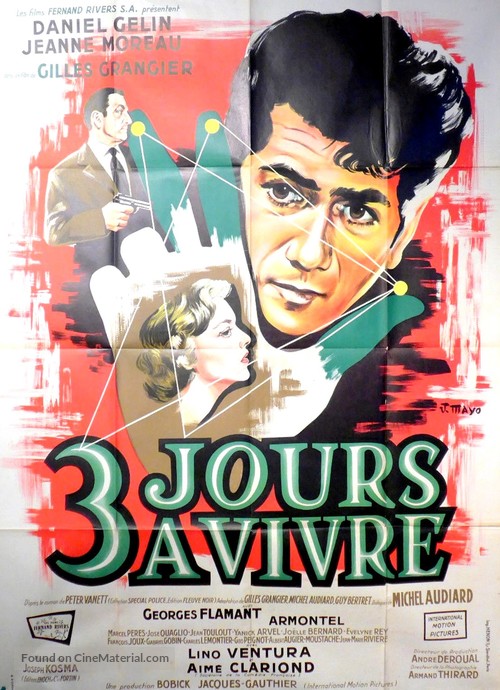 Trois jours &agrave; vivre - French Movie Poster