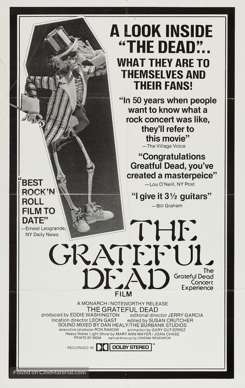 The Grateful Dead - Theatrical movie poster