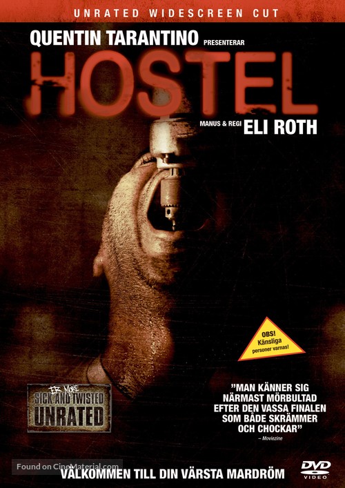 Hostel - Swedish DVD movie cover