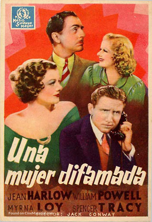 Libeled Lady - Spanish Movie Poster