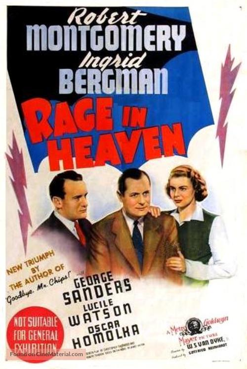 Rage in Heaven - Australian Movie Poster