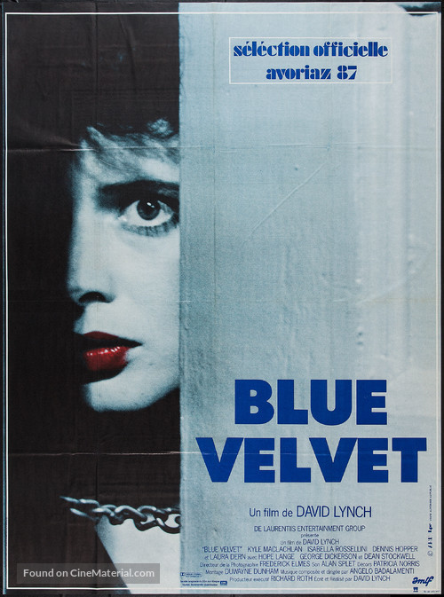 Blue Velvet - French Movie Poster