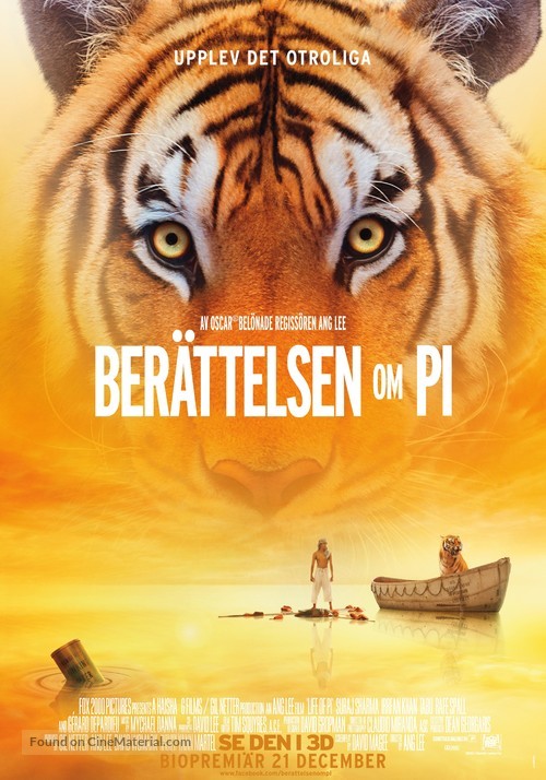 Life of Pi - Swedish Movie Poster