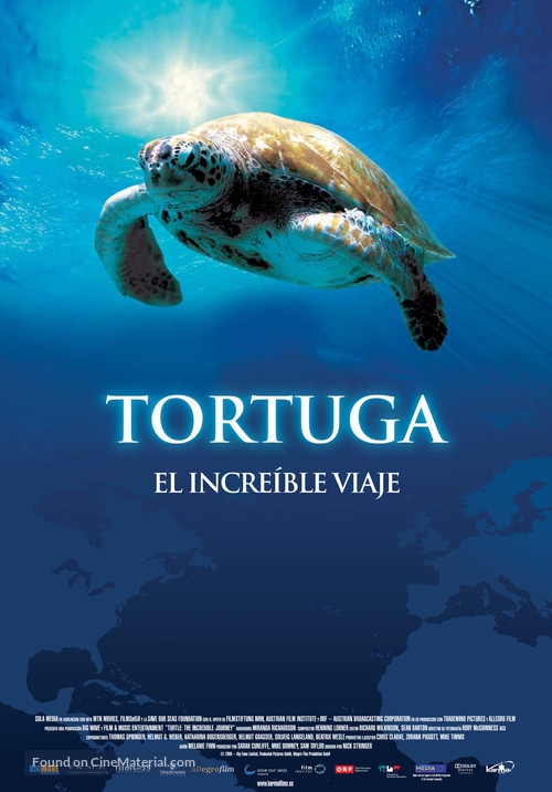 Turtle: The Incredible Journey - Spanish Movie Poster