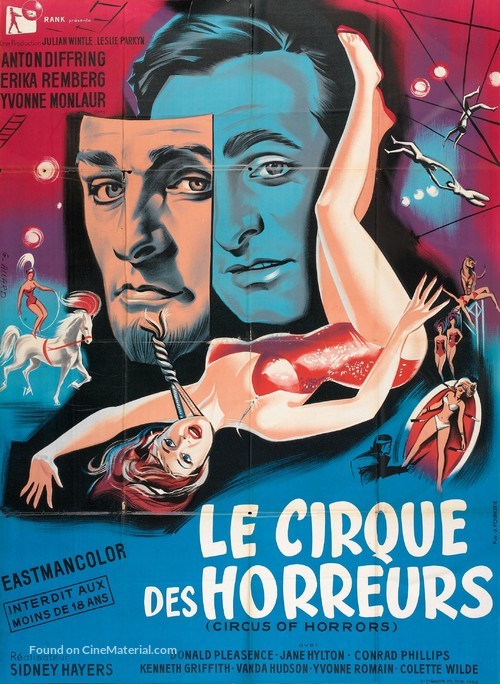 Circus of Horrors - French Movie Poster