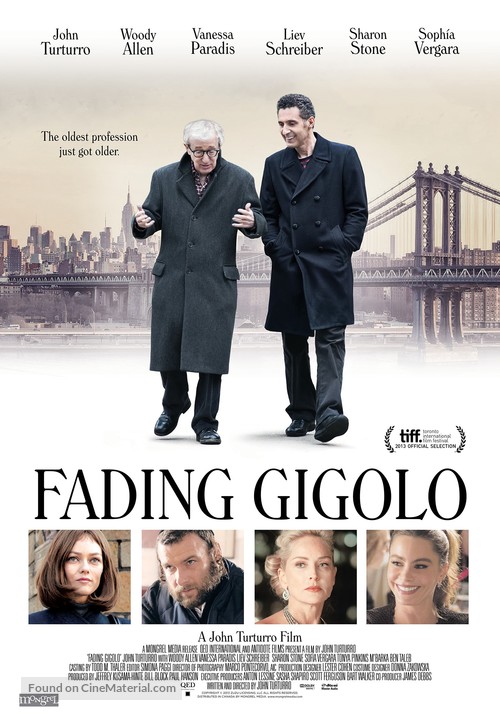 Fading Gigolo - Canadian Movie Poster