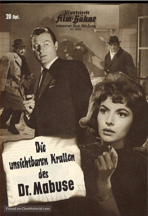 Die unsichtbaren Krallen des Dr. Mabuse - German poster