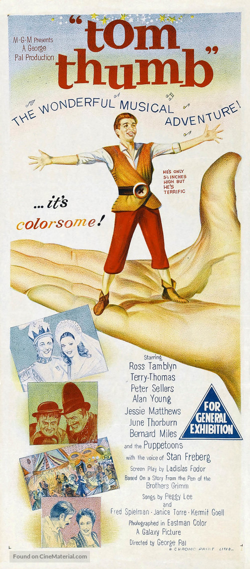 tom thumb - Australian Movie Poster