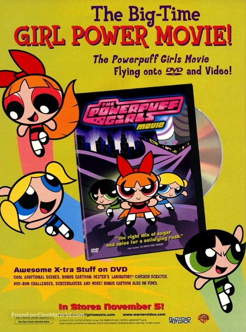 The Powerpuff Girls Movie - Video release movie poster
