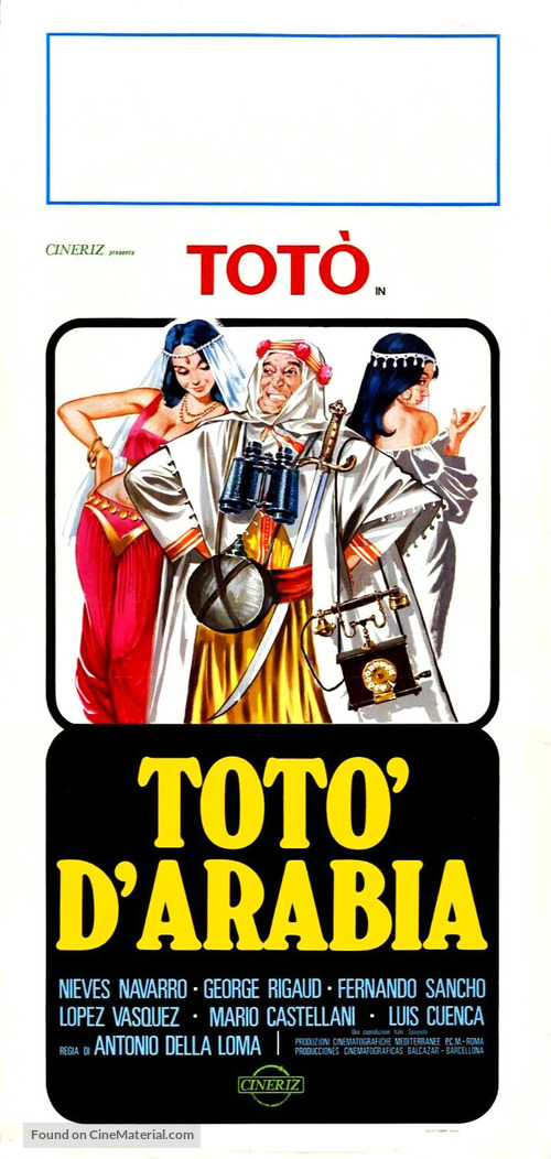 Tot&ograve; d&#039;Arabia - Italian Movie Poster