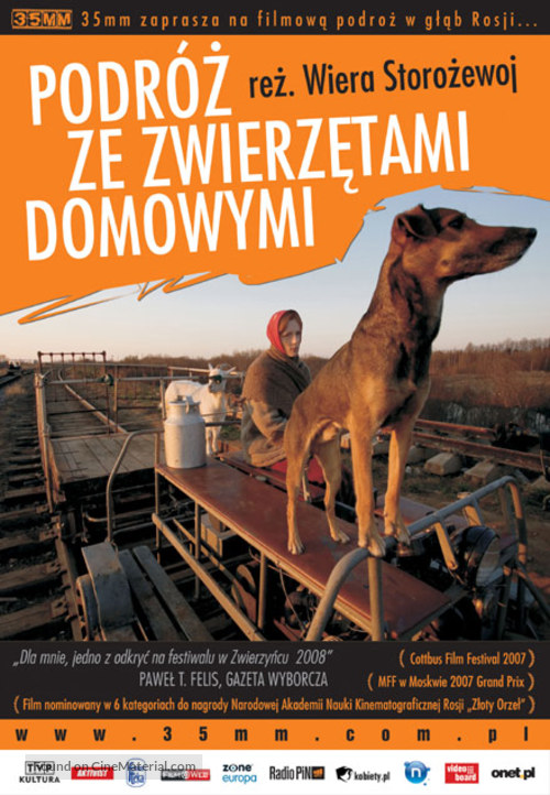 Puteshestvie s domashnimi zhivotnymi - Polish Movie Poster