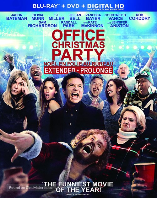 Office Christmas Party - Canadian Blu-Ray movie cover