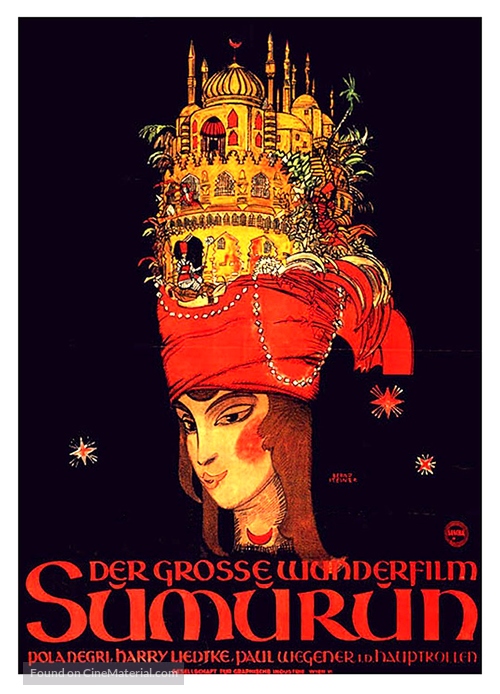 Sumurun - German Movie Poster