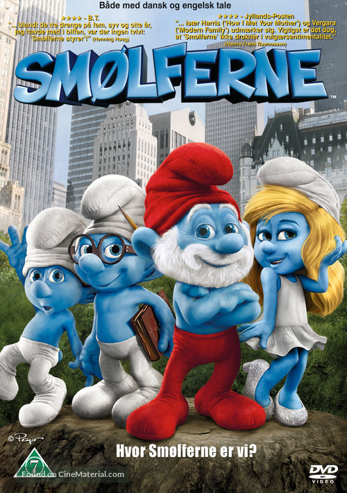 The Smurfs - Danish DVD movie cover