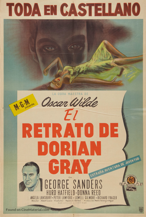 The Picture of Dorian Gray - Argentinian Movie Poster