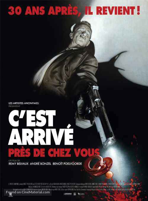 C&#039;est arriv&eacute; pr&egrave;s de chez vous - French Re-release movie poster