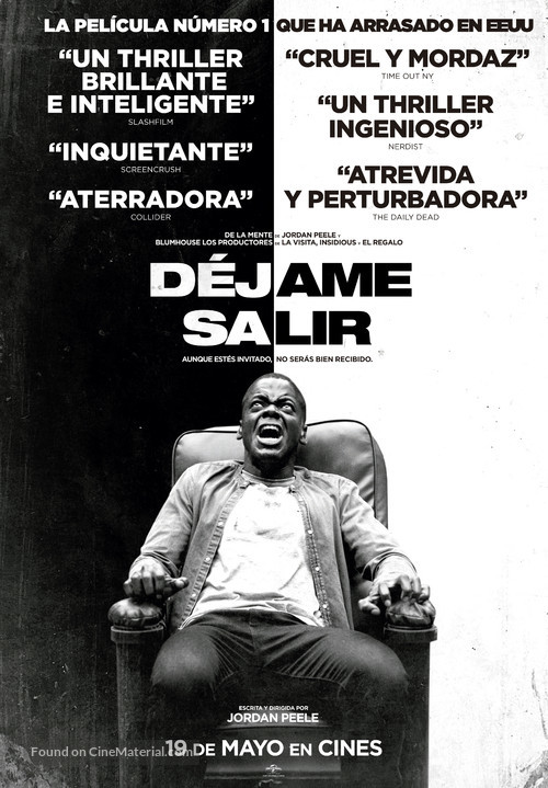 Get Out - Spanish Movie Poster